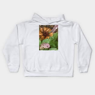 Greek basil and withered zinnia Kids Hoodie